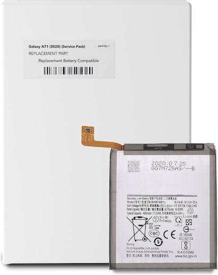 Replacement Battery Samsung Galaxy A71 A715 2020 Eb-ba715aby Service Pack