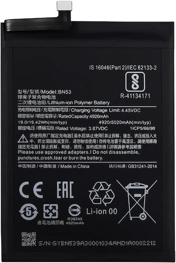 Replacement Battery Xiaomi Redmi Note 9 Pro Redmi Note 10 Pro Max Bn53
