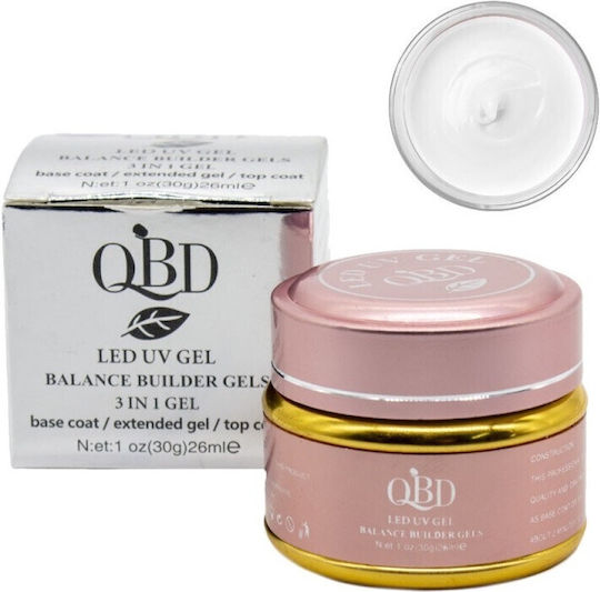 QBD Led Гел за нокти White 26ml 30gr