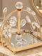 Keskor Decorative Metallic Square Tray with Mirror 19x16x19cm