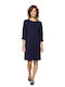 Blaues Damenkleid