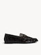 Καφέ Κροκό Loafers Μεταλλικό Διακοσμητικό