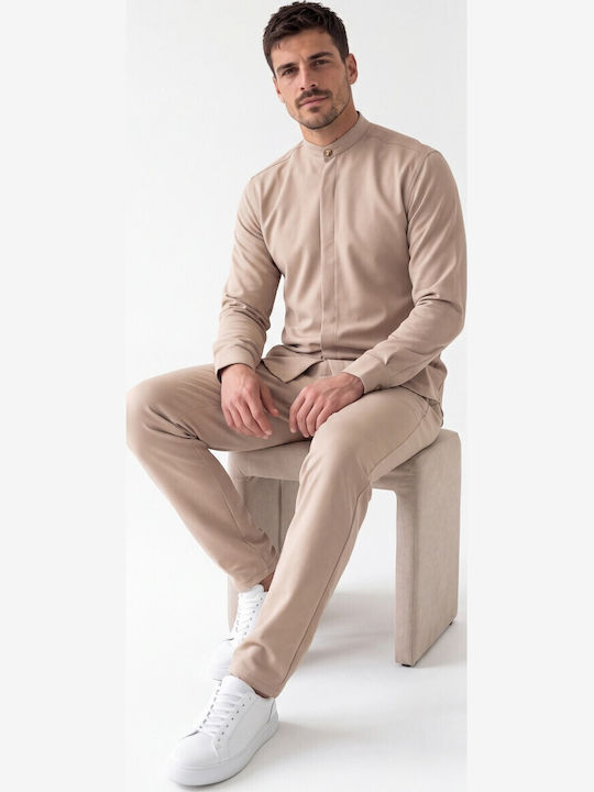 Ben Tailor Men's Trousers Set Relaxed Fit Beige