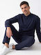 Men's Trousers Set Relaxed Fit Blue