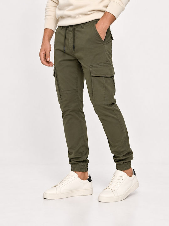 Herrenhosen Cargo Dunkelöl