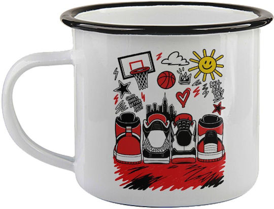 Koupakoupa Streetware Bascet Чаша Емайл Черна 360ml