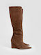 Suede Women's Boots Brown
