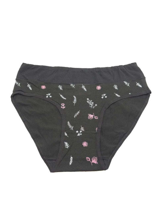 Power Flower Chiloți Pentru Femei Slip Negru