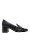 Leder Pumps Schwarz