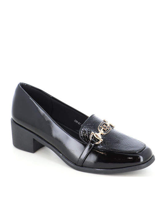 Heels with Mid Heel Black 41/256-61_BLACK