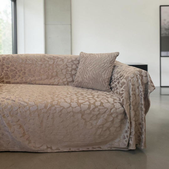 Linea Home Stone Dreisitzer-Sofa Wurf P180xM300cm Dunkel Beige Linea Home Stone Dreisitzer-Sofa Wurf P180xM300cm Dunkel Beige