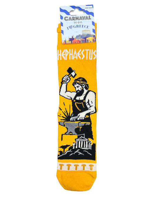 Carnaval Socks Șosete Galbene Pentru Femei