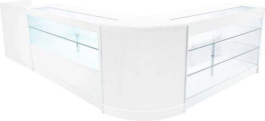 Vega Led Shop Counter Set K1500 C1500 Tb60 & Cm60 Weiß