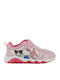 Kids Sneakers Anatomic with Hoop & Loop Closure & Lights Pink