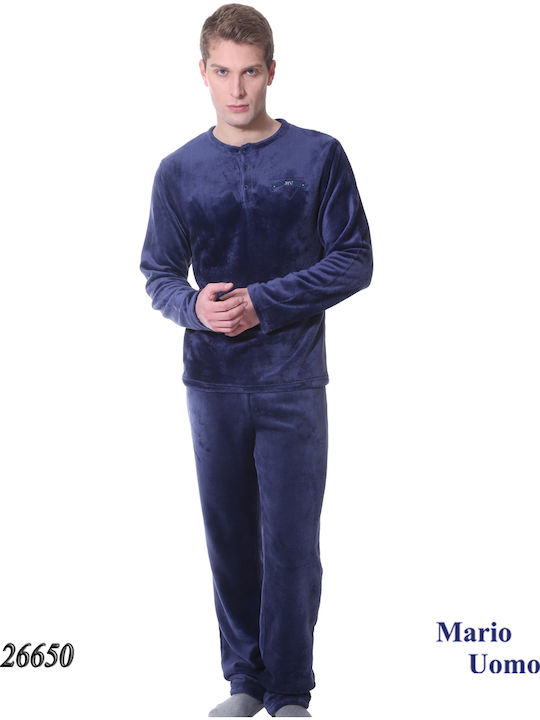 Uomo Winter Men's Pyjamas Dark Blue