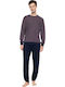 Ulisse Winter Men's Pyjamas Blue