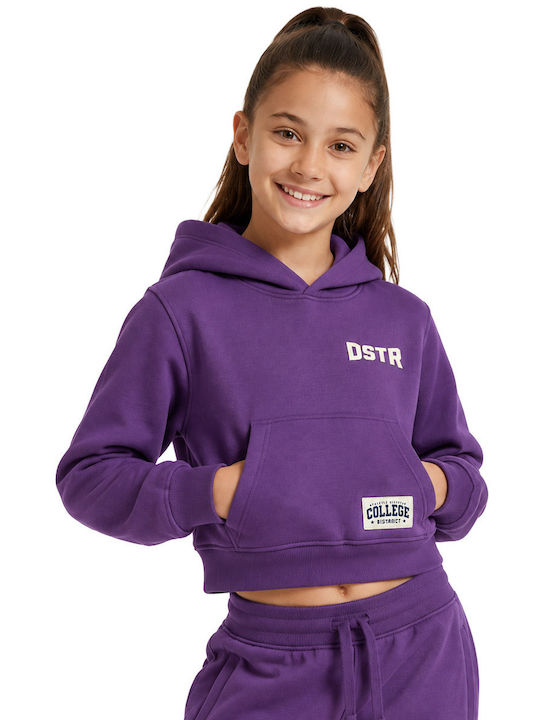 Bluză Cu Glugă Violet Pentru Copii
