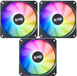 Adata Vento R Case Fan 120mm 3τμχ Black Adata Vento R Case Fan 120mm 3τμχ Black