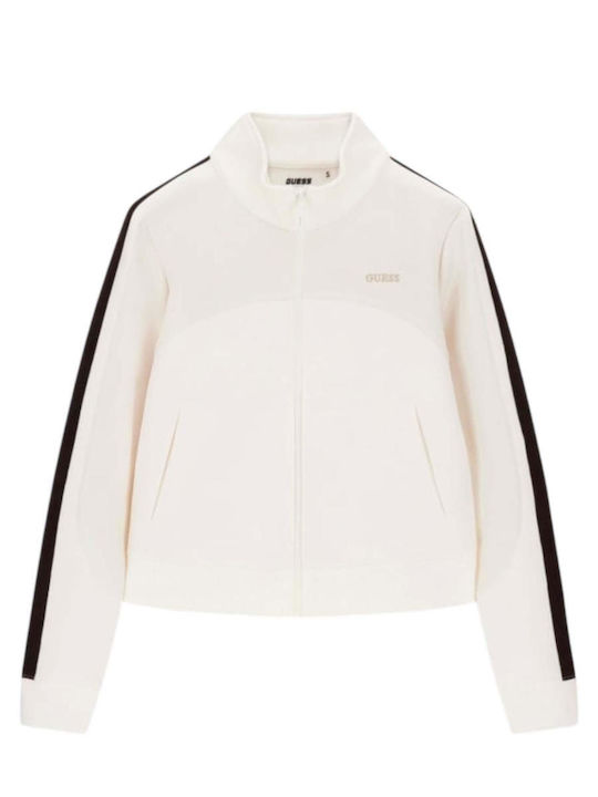 Guess Women's Cardigan with Zipper Beige