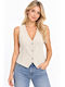 Women's Ecru Vest WL-72830-27VE-ECRU