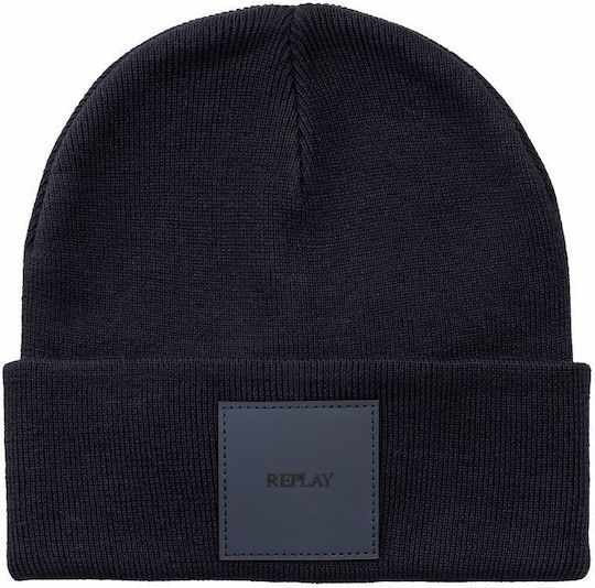 Beanie Men's Knitted Beanie in Navy Blue