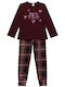 Minerva Kids Nightwear Winter Burgundy Dream Dream