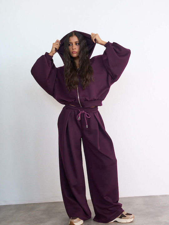 Decoro Decoro Damen Jogginghosen Burgundisch