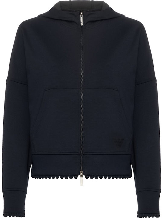 Emporio Armani Дамска жилетка суитшърт Blue/black