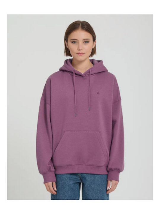 Volcom Hanorac lung de damă cu glugă Orchid