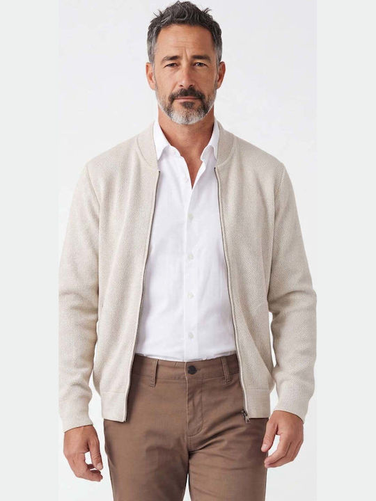 Ben Tailor Ανδρική Ζακέτα Πλεκτή Μπεζ
