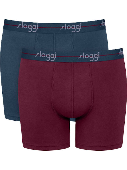 Sloggi Start Short Ανδρικά Μποξεράκια Μπορντό-α...