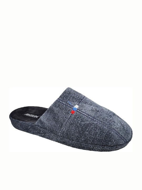 Antrin Ανδρικές Παντόφλες Με Fleece Γκρι Ανατομ...