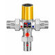 Valvă Termostatică De Diversiune Trei Căi 1/2" Pre Reglaj 45°c Racord 4512 Brass Form