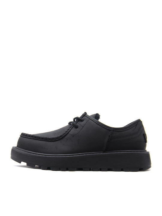 Leather Men's Casual Shoes Black