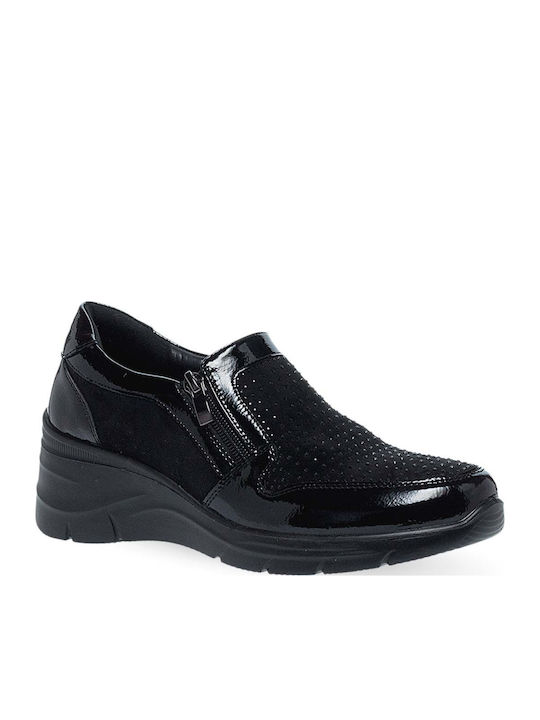 Damen Slip-Ons Schwarz