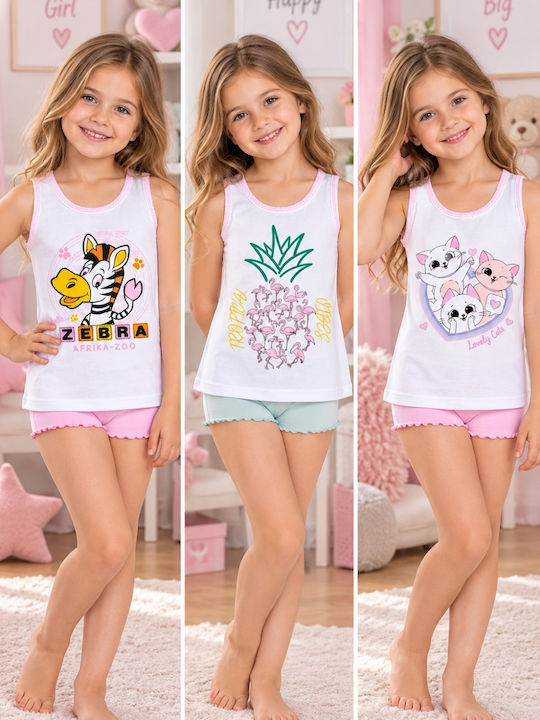 Onurel Kids Undershirts Set 3 Pieces Multicolour