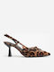 Suede Pumps mit Riemchen Braun