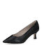 Leder Pumps Schwarz