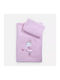 Nef-Nef Homeware Set Babyhandtücher 2 Stück Ballerine World Lila 70x140cm Gewicht 420gr/m²
