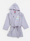 Nef-Nef Homeware Baby Bathrobe with Hood Elephants Grey