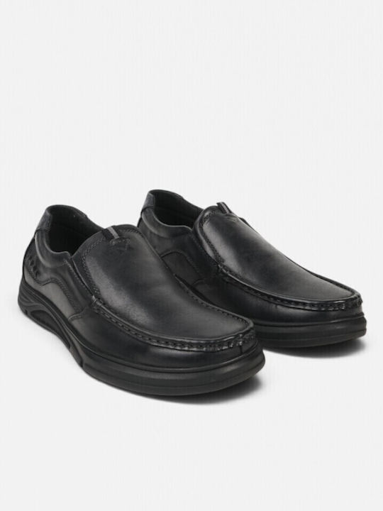 Kunstleder Herren Slip-Ons Schwarze