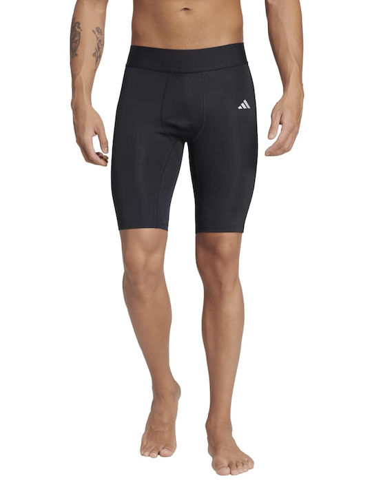 adidas Techfit Herren Sportleggings Kompression Kurze Schwarz