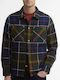 Long Sleeve Overshirt in Oversized Line Checked Classic Tartan