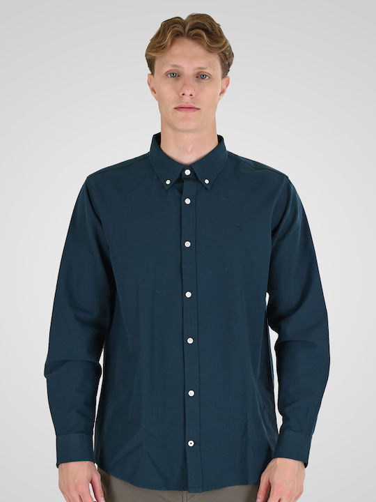 Rebase Langärmeliges Herrenhemd Dk-Teal