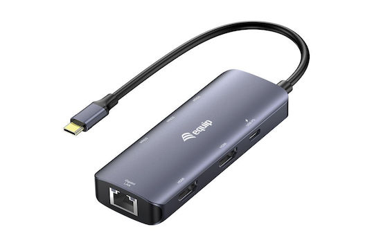 Equip USB-C Docking Station with HDMI 4K PD Ethernet Grey (133501)