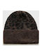 Damen Beanie Strickmütze in Braun Farbe