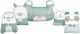 Baby Star Tiny Friends Gitterbettumrandung Standard Innenbereich Limette 40x185cm 7126.LA