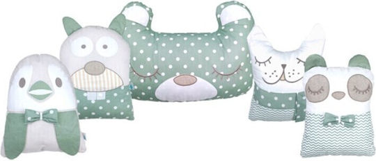 Baby Star Tiny Friends Gitterbettumrandung Standard Innenbereich Limette 40x185cm 7126.LA