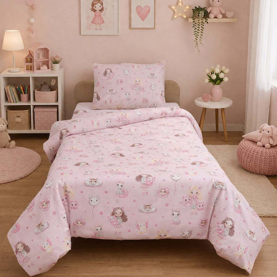 Viopros Σετ Παιδικό Κουβερλί Μονό 160x240εκ.