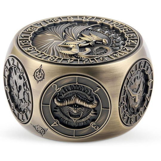 Octagon Spinner Dice Bronze